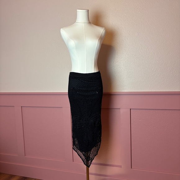 Euro Ethereal Y2k Whimsigoth Fairy Nicowa Mermaid Knit Sequined Skirt / Dress 38 - Picture 5 of 9